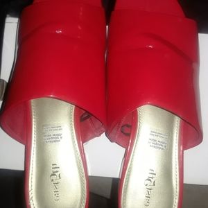Ladies she's (2) pairs white,& red pair size 8.5W